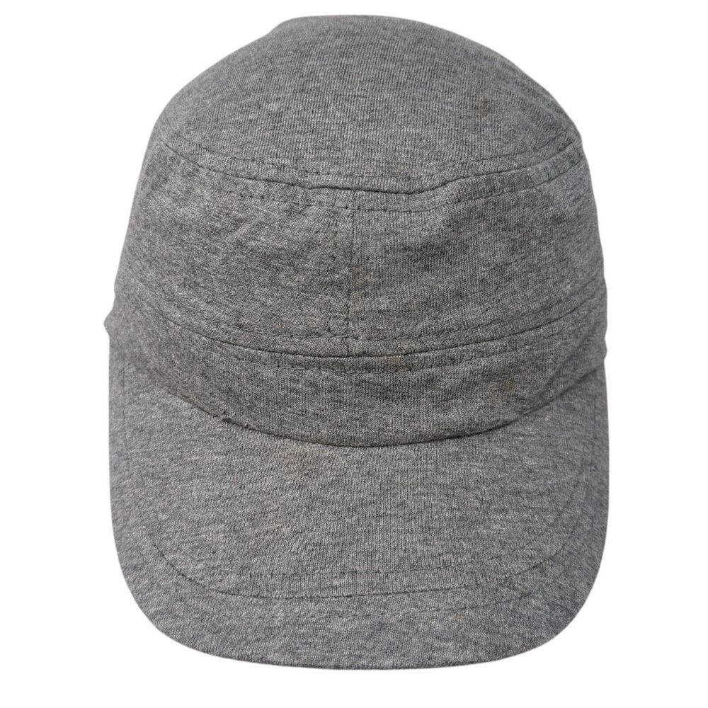 Icing Cadet Army Cap Gray One Size Stretch Lightweight Blank Cotton